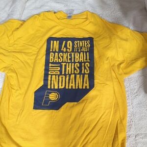 Yellow Indiana Basketball T-Shirt